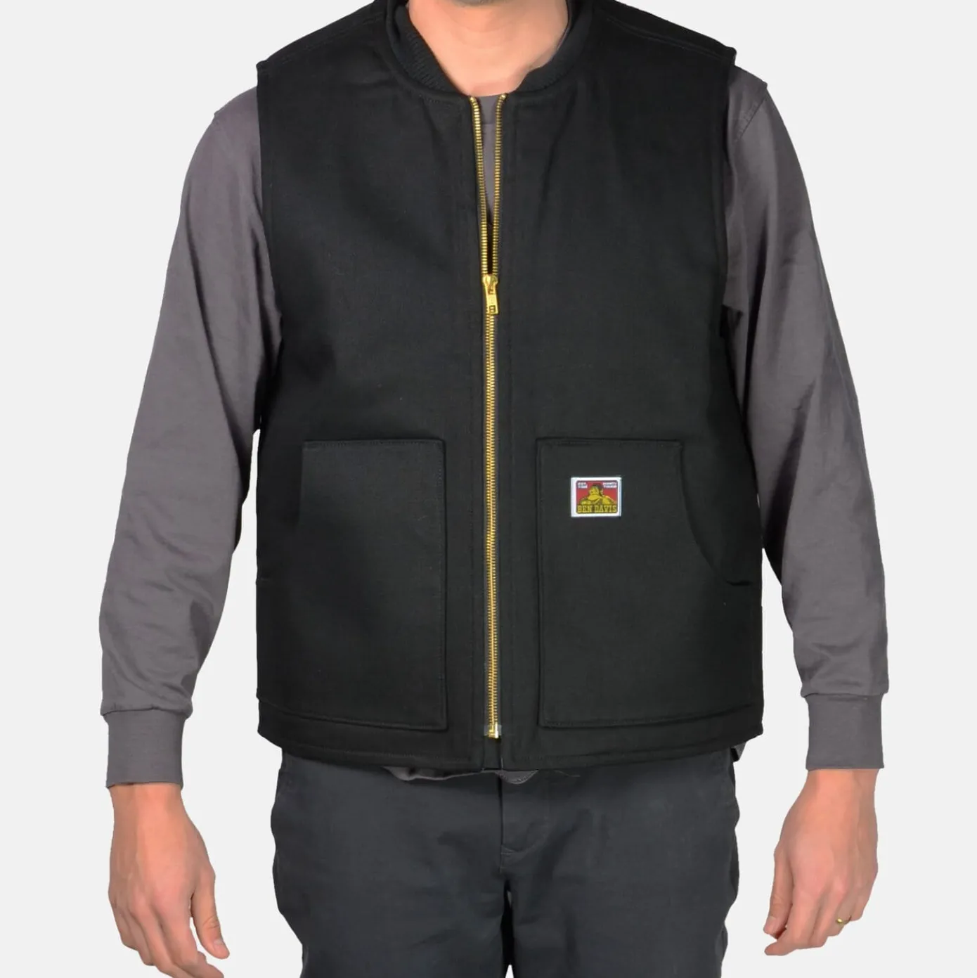 Lined Vest - Black